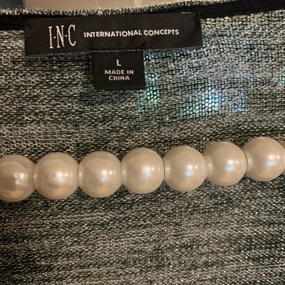 Gorgeous INC light weight sparkly sweater/blouse. Size L. - Picture 2 of 8